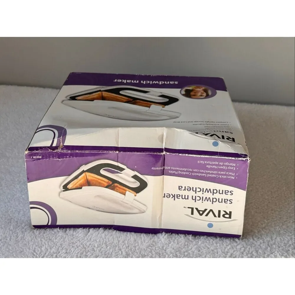 Rival Sandwich Maker RVS6128A_S/White
